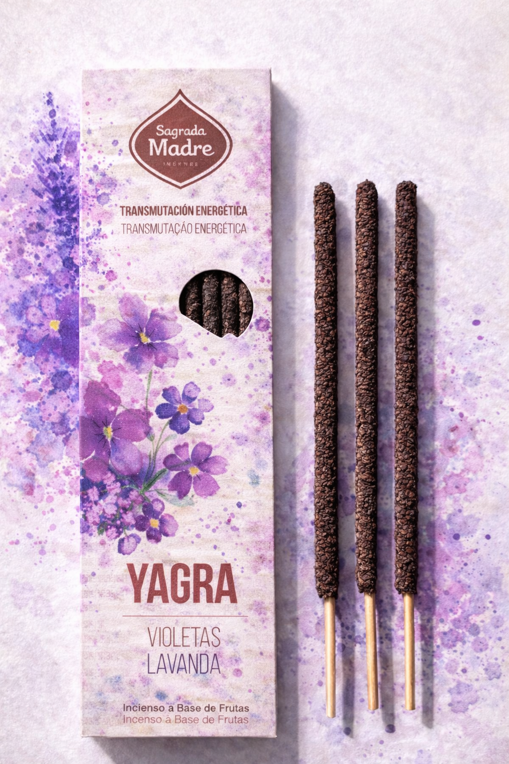 Sahumerio Yagra, Violetas y Lavanda, Sagrada Madre