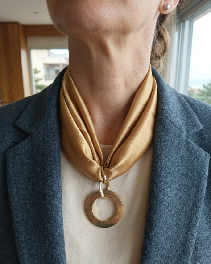 Collar Pañuelo Dorado
