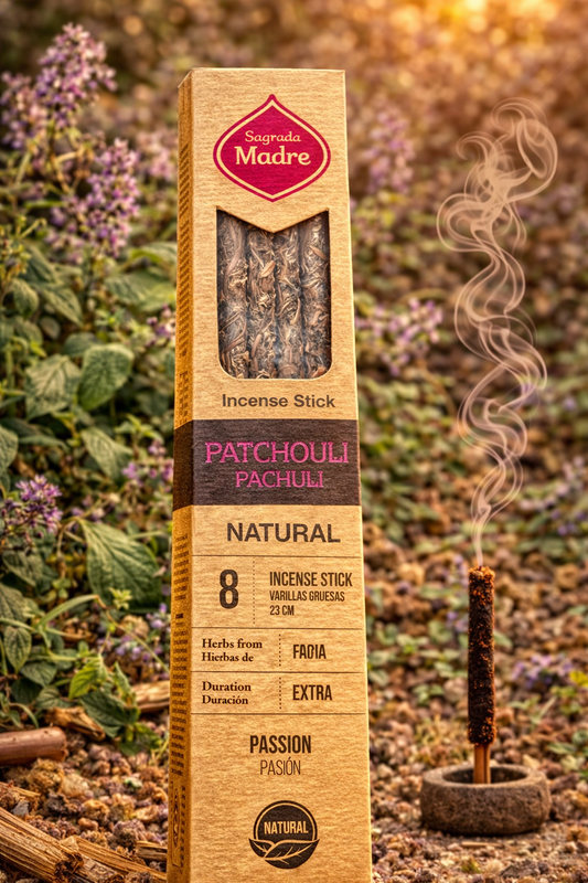 Sahumerio Natural, Patchouli, Sagrada Madre